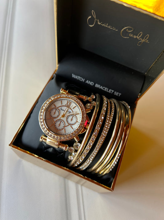 Reloj Jessica Carlyle, incluye pulseras